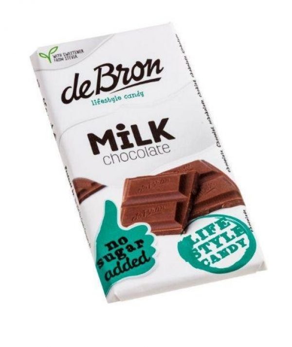 De Bron Suikervrije Tablet Milk Chocolate