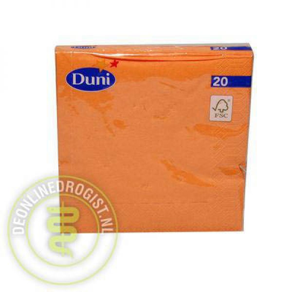 Duni Servet Oranje 20st