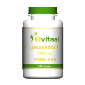 Elvitaal Lijnzaadolie Capsules 1000mg 100st