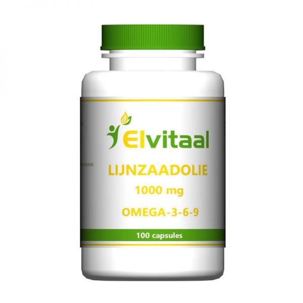 Elvitaal Lijnzaadolie Capsules 1000mg 100st