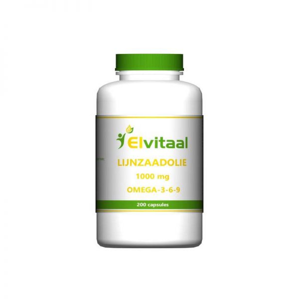 Elvitaal Lijnzaadolie Capsules 1000mg 200st