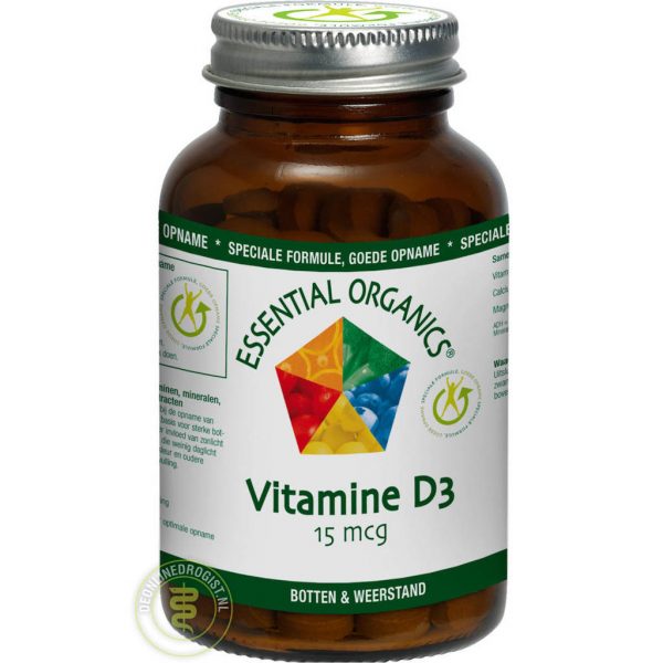 Essential Organics Vitamine D3 15mcg Tabletten