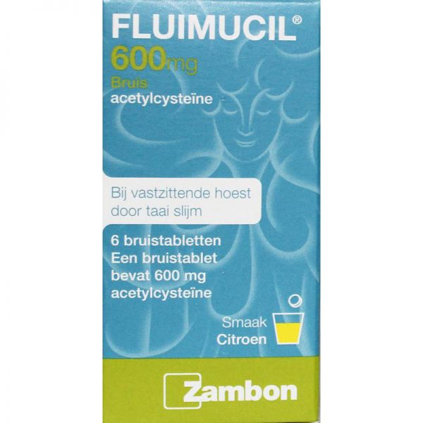 Fluimucil 600mg Bruistabletten 6st