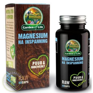 Garden of Life Raw Magnesium Na Inspanning Capsules 60st