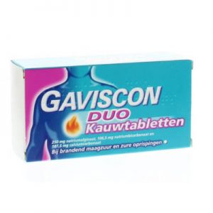 Gaviscon Duo Kauwtabletten 24st