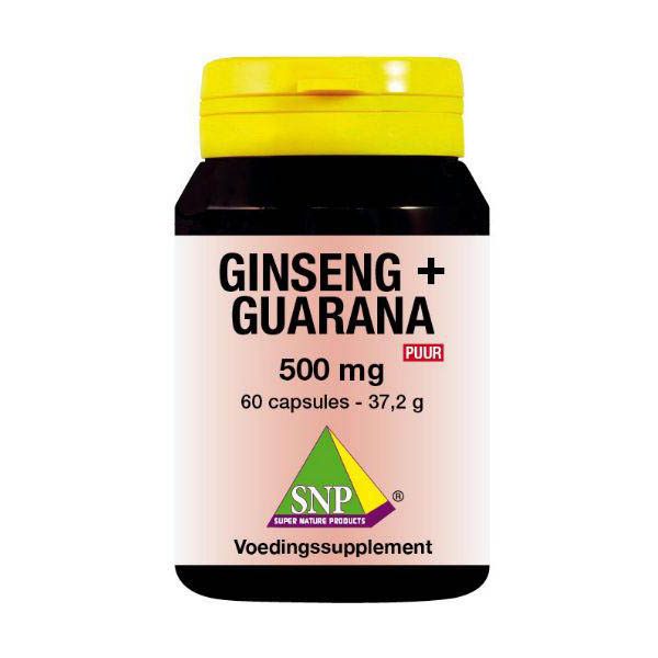 Ginseng guarana 500 mg puur