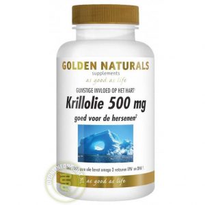 Golden Naturals Krillolie 500mg Capsules