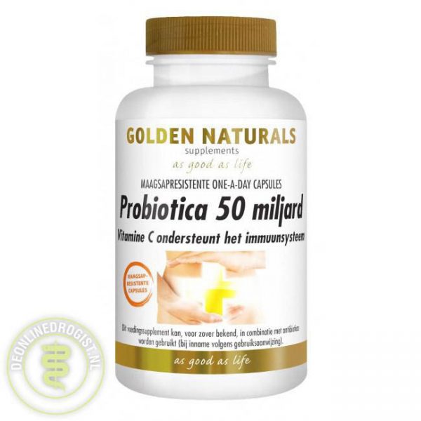 Golden Naturals Probiotica 50 Miljard Capsules 60st