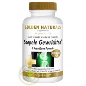 Golden Naturals Soepele Gewrichten & Kraakbeen Formule Tabletten 180st