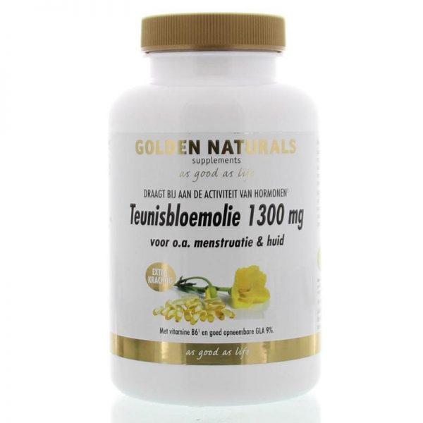 Golden Naturals Teunisbloemolie 1300mg Softgels 120st