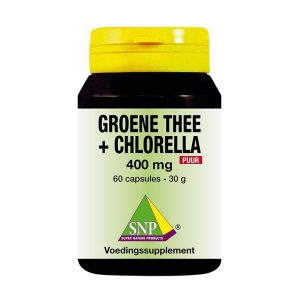 Groene thee chlorella 400 mg puur