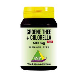 Groene thee chlorella 500 mg puur