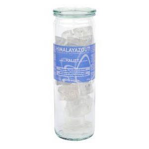 Himalayazout Halietkristallen drinkkuur glas