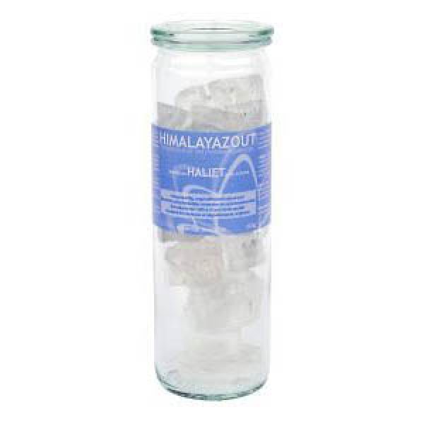 Himalayazout Halietkristallen drinkkuur glas