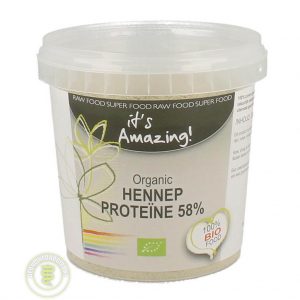 Its Amazing Organic Hennep Proteine 58%