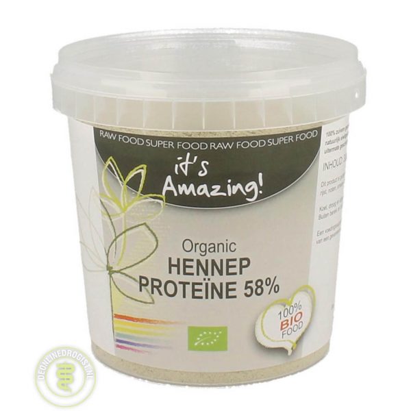 Its Amazing Organic Hennep Proteine 58%