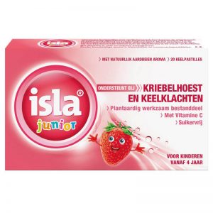 Junior keelpastilles aardbei