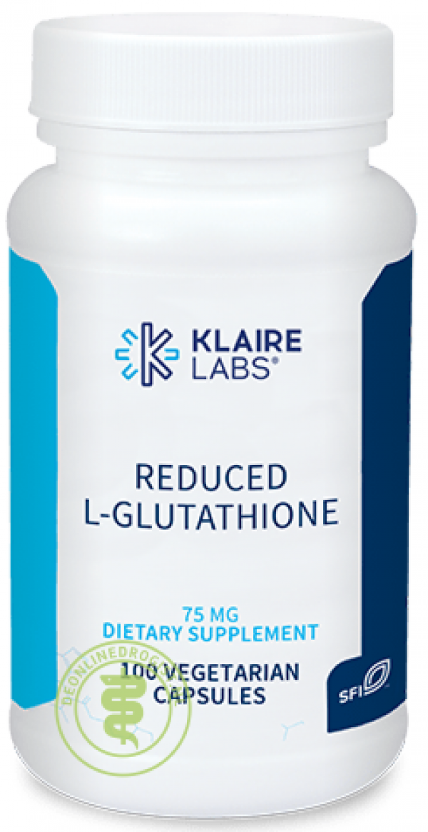 Klaire Labs Reduced L-Glutathion 75mg Capsules