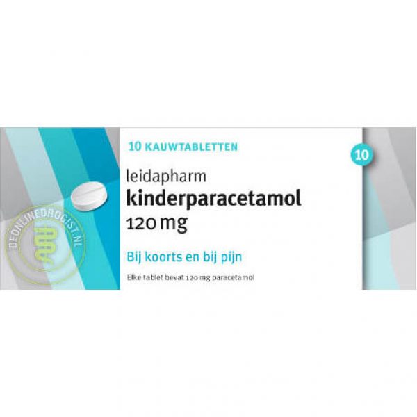 Leidapharm Kind Paracetamol Kauwtabletten 120mg 10st