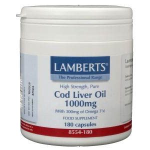 Levertraan (cod liver oil) 1000 mg