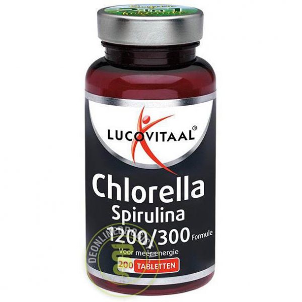 Lucovitaal Chlorella & Spirulina 1200/300 Formule Tabletten 200st