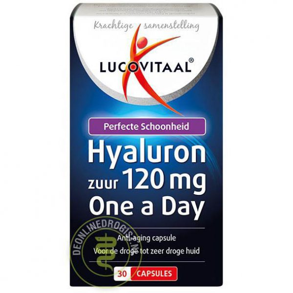 Lucovitaal Hyaluronzuur Droge Huid 120mg Capsules 30st