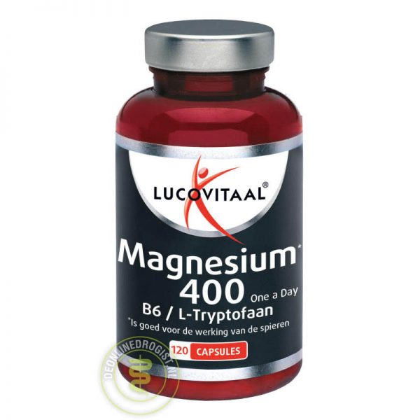 Lucovitaal Magnesium 400 met Vitamine B6 & L-Tryptofaan capsules