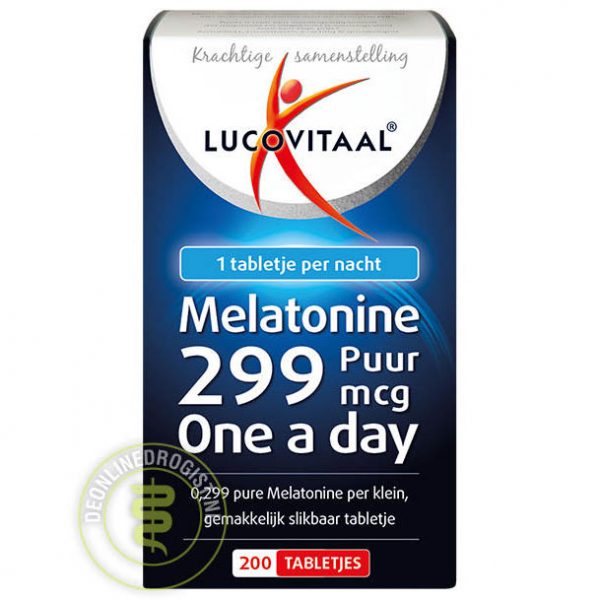 Lucovitaal Melatonine Puur 299mcg Tabletten