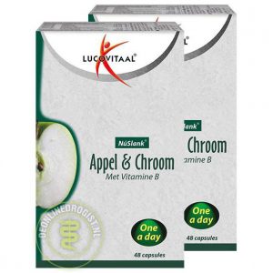 Lucovitaal NuSlank Appel & Chroom Capsules 1+1 Gratis