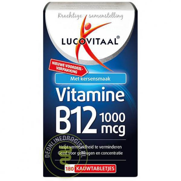 Lucovitaal Vitamine B12 1000mcg Kauwtabletten