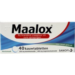 Maalox Kauwtabletten 40tb