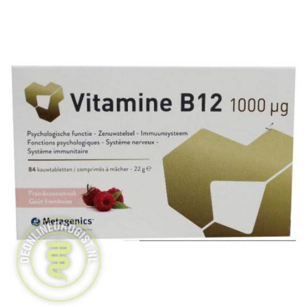 Metagenics Vitamine B12 1000mcg Kauwtabletten 84st