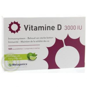 Metagenics Vitamine D 3000 IU Kauwtabletten