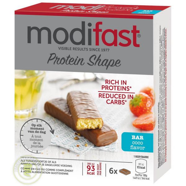 Modifast Protein Shape Reep Kokosnoot 162gr