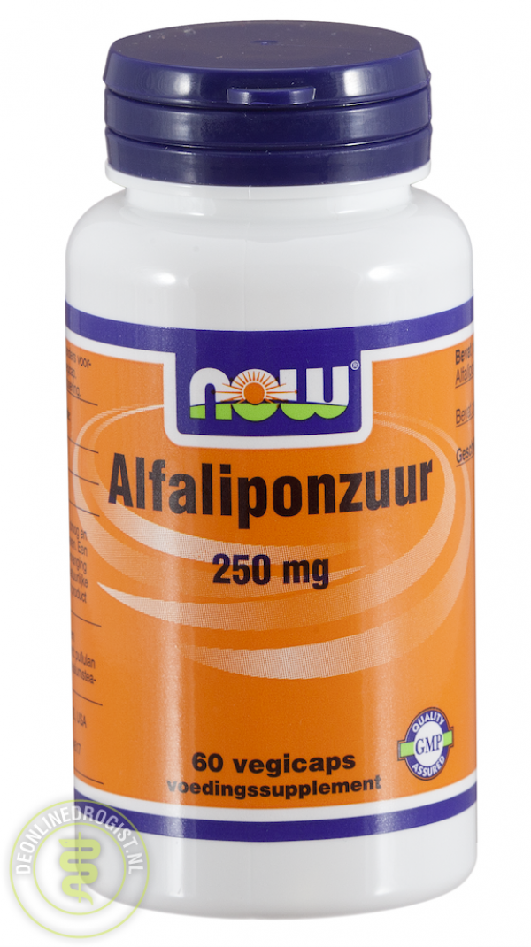 NOW Alfaliponzuur 250mg Vegicaps