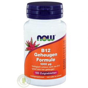 NOW B12 Geheugen Formule 1000mcg Zuigtabletten 100st