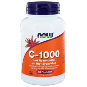 NOW C-1000 Rozenbottel & Bioflavonoiden Tabletten 100st