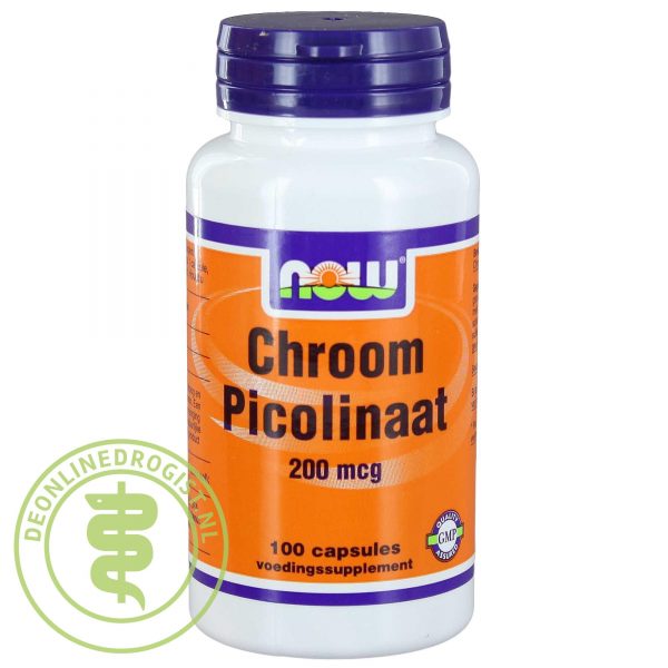 NOW Chromium Picolinate 200mcg Capsules 100st