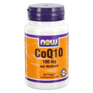 NOW Co-Q10 100 mg Meidoorn Capsules 30st