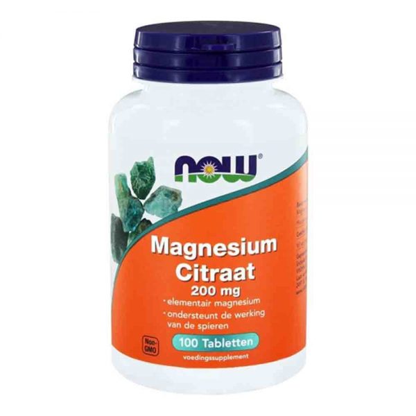 NOW Magnesium Citraat 200mg 250st