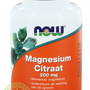 NOW Magnesium Citraat 200mg Tabletten 100st