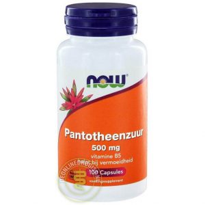 NOW Pantotheenzuur 500 mg Tabletten 100st