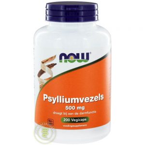 NOW Psylliumvezels 500mg Capsules 200st