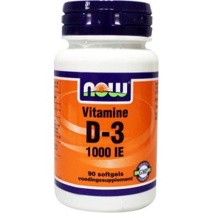 NOW Vitamine D3 1000IE Softgels 90st