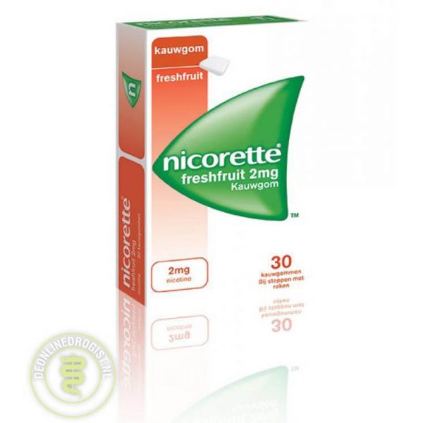 Nicorette Kauwgom 2mg Freshfruit 30st