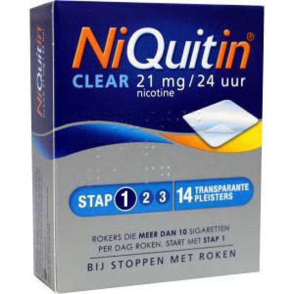 Niquitin Pleister 21mg Stap 1 14st