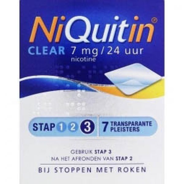 Niquitin Pleister 7mg Stap 3