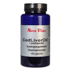 Nova Vitae Cod Liver Oil Levertraanolie Capsules 150st