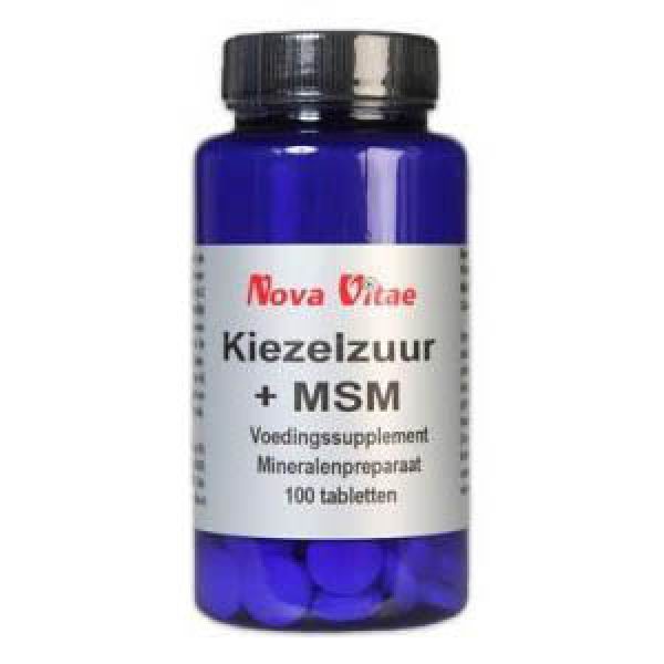 Nova Vitae Kiezelzuur + MSM Tabletten 100st