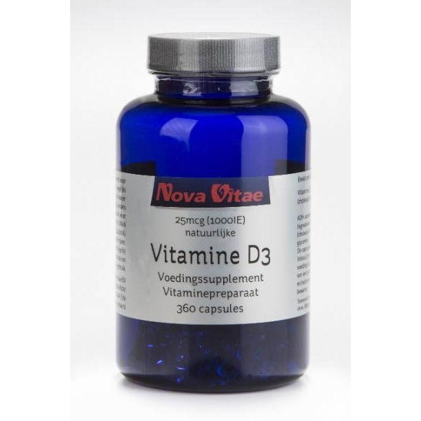 Nova Vitae Vitamine D3 1000IU Capsules 360st